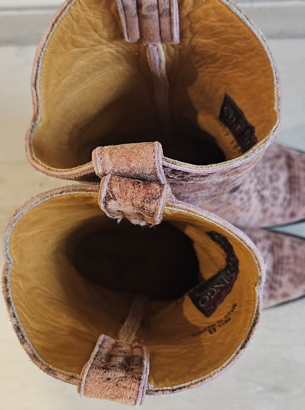 Rare Old Gringo Nevada Pink Leopardito Distressed Leather Cowgirl Boots Size 5.5 - Picture 5 of 16